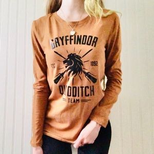 CUSTOM Gryffindor Quidditch Nerd Printed T-Shirt ✁